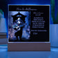 Personalized Halloween Acrylic Plaque for a Cat Mom, a Portrait of Your Cat Dressed Up in a Mariachi Costume with Customizable face. Funny and Sentimental Gift from a Husband and/or Children, a Table Home Décor Lamp.