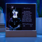Personalized Halloween Acrylic Plaque for a Dog Mom, a Portrait of Your Dog Dressed Up as a King with Customizable face. Funny and Sentimental Gift from a Husband, Children and Dog, a Table Home Décor Lamp.