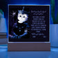 Personalized Halloween Acrylic Plaque for a cat Mom, a Portrait of Your Cat Dressed Up as a King with Customizable face. Funny and Sentimental Gift from a Husband, Children and Cat, a Table Home Décor Lamp.