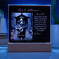 Personalized Halloween Acrylic Plaque for a Dog Mom, a Portrait of Your Dog Dressed Up in a Mariachi Costume with Customizable face. Funny and Sentimental Gift from a Husband and/or Children, a Table Home Décor Lamp.