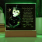 Personalized Halloween Acrylic Plaque for a cat Mom, a Portrait of Your Cat Dressed Up as a King with Customizable face. Funny and Sentimental Gift from a Husband, Children and Cat, a Table Home Décor Lamp.