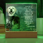 Dog mom Personalized Halloween Acrylic Plaque of a Viking Dog Portrait, Funny sentimental Gift from Husband and Pet, Dog memorial Table Home Decor.