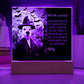 Personalized Halloween Acrylic Plaque for a Dog Mom with Funny and Sentimental message, a Dressed Up as a Witch Dog Portrait with Customizable Dog Face. A Table Home Décor Lamp, Gift from Husband and or Children