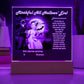 Personalized Halloween Acrylic Plaque for Mom, a Portrait of a Dressed Up in a Wizard Costume Son with Both Funny and Sentimental. A  Table Home Décor Lamp, Gift from Husband and or Children
