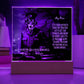 Personalized Halloween Acrylic Plaque for a Dog Mom, a Portrait of Your Dog Dressed Up as a Policeman with Customizable face. Funny and Sentimental Gift from a Husband, Children and Dog, a Table Home Décor Lamp.