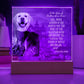 Dog mom Personalized Halloween Acrylic Plaque of a Viking Dog Portrait, Funny sentimental Gift from Husband and Pet, Dog memorial Table Home Decor.