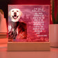 Dog mom Personalized Halloween Acrylic Plaque of a Viking Dog Portrait, Funny sentimental Gift from Husband and Pet, Dog memorial Table Home Decor.