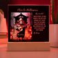 Personalized Halloween Acrylic Plaque for a Dog Mom, a Portrait of Your Dog Dressed Up in a Mariachi Costume with Customizable face. Funny and Sentimental Gift from a Husband and/or Children, a Table Home Décor Lamp.