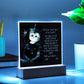 Personalized Halloween Acrylic Plaque for a cat Mom, a Portrait of Your Cat Dressed Up as a King with Customizable face. Funny and Sentimental Gift from a Husband, Children and Cat, a Table Home Décor Lamp.