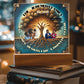 Custom Bible Acrylic Family Photo Name Date Religious Holiday Plaque Spiritual Christmas Gift Inspirational Keepsake Christian Family Decor