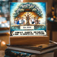 Custom Bible Acrylic Family Photo Name Date Religious Holiday Plaque Spiritual Christmas Gift Inspirational Keepsake Christian Family Decor