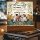 Custom Bible Acrylic Family Photo Name Date Religious Holiday Plaque Spiritual Christmas Gift Inspirational Keepsake Christian Family Decor