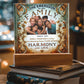 Custom Bible Acrylic Family Photo Name Date Religious Holiday Plaque Spiritual Christmas Gift Inspirational Keepsake Christian Family Decor