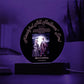 Circle shaped acrylic cat dog halloween