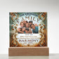 Custom Bible Acrylic Family Photo Name Date Religious Holiday Plaque Spiritual Christmas Gift Inspirational Keepsake Christian Family Decor