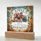 Custom Bible Acrylic Family Photo Name Date Religious Holiday Plaque Spiritual Christmas Gift Inspirational Keepsake Christian Family Decor