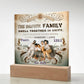 Custom Bible Acrylic Family Photo Name Date Religious Holiday Plaque Spiritual Christmas Gift Inspirational Keepsake Christian Family Decor