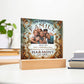 Custom Bible Acrylic Family Photo Name Date Religious Holiday Plaque Spiritual Christmas Gift Inspirational Keepsake Christian Family Decor
