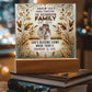 Custom Bible Acrylic Family Photo Name Date Religious Holiday Decor Spiritual Christmas Gift Inspirational Keepsake Christian Family Ornament