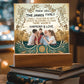 Custom Bible Acrylic Family Photo Name Date Religious Holiday Plaque Spiritual Christmas Gift Inspirational Keepsake Christian Family Decor
