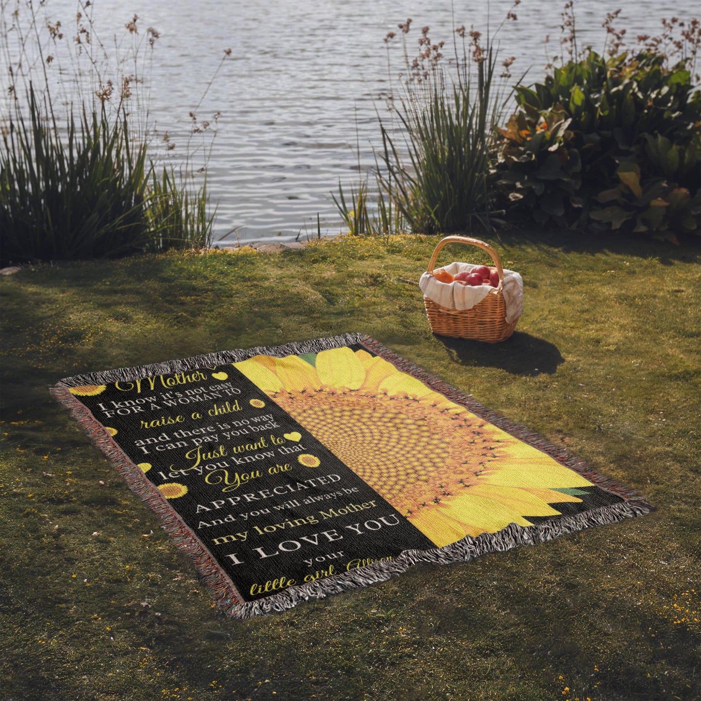 A Sunflower Heirloom Blanket for Mom.