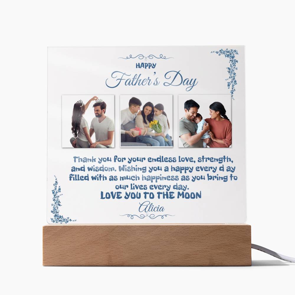 A Custom Father's Day Acrylic Plaque