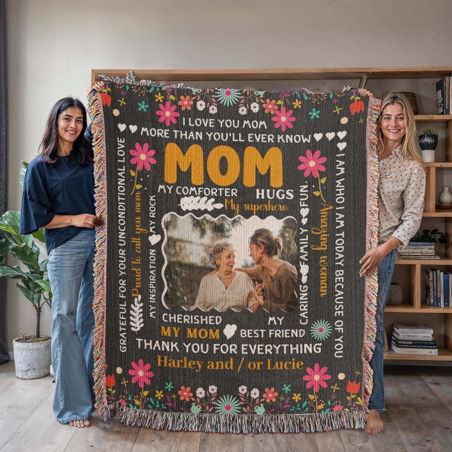 A Custom Mom Fleece Blanket