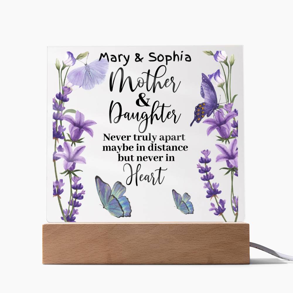 A Daughter's and Mom's Love Bond Acrylic Plaque