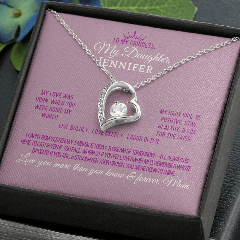 Forever Love Necklace with On Demand Message Card