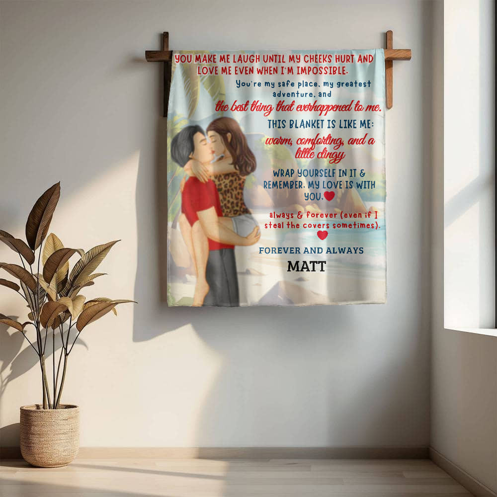 A Love Letter from Mexico to my Wife, Partner or Girlfriend, a Sherpa, Fleece or Woven Blanket