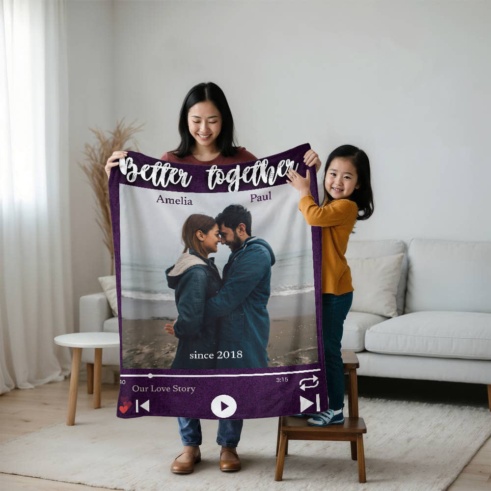 A Better Together Love Sherpa or Fleece Blanket