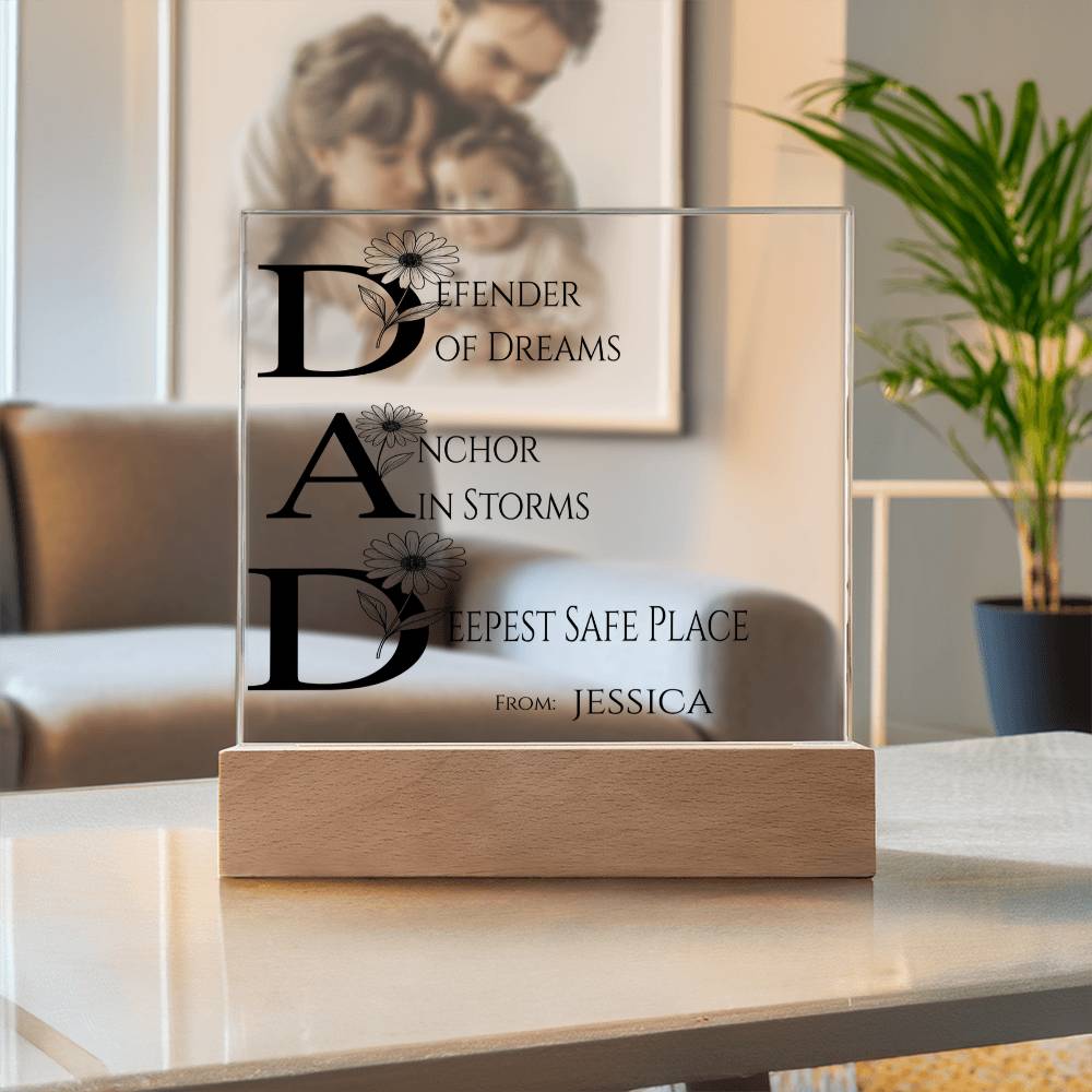 A Love Acrylic Plaque for Dad