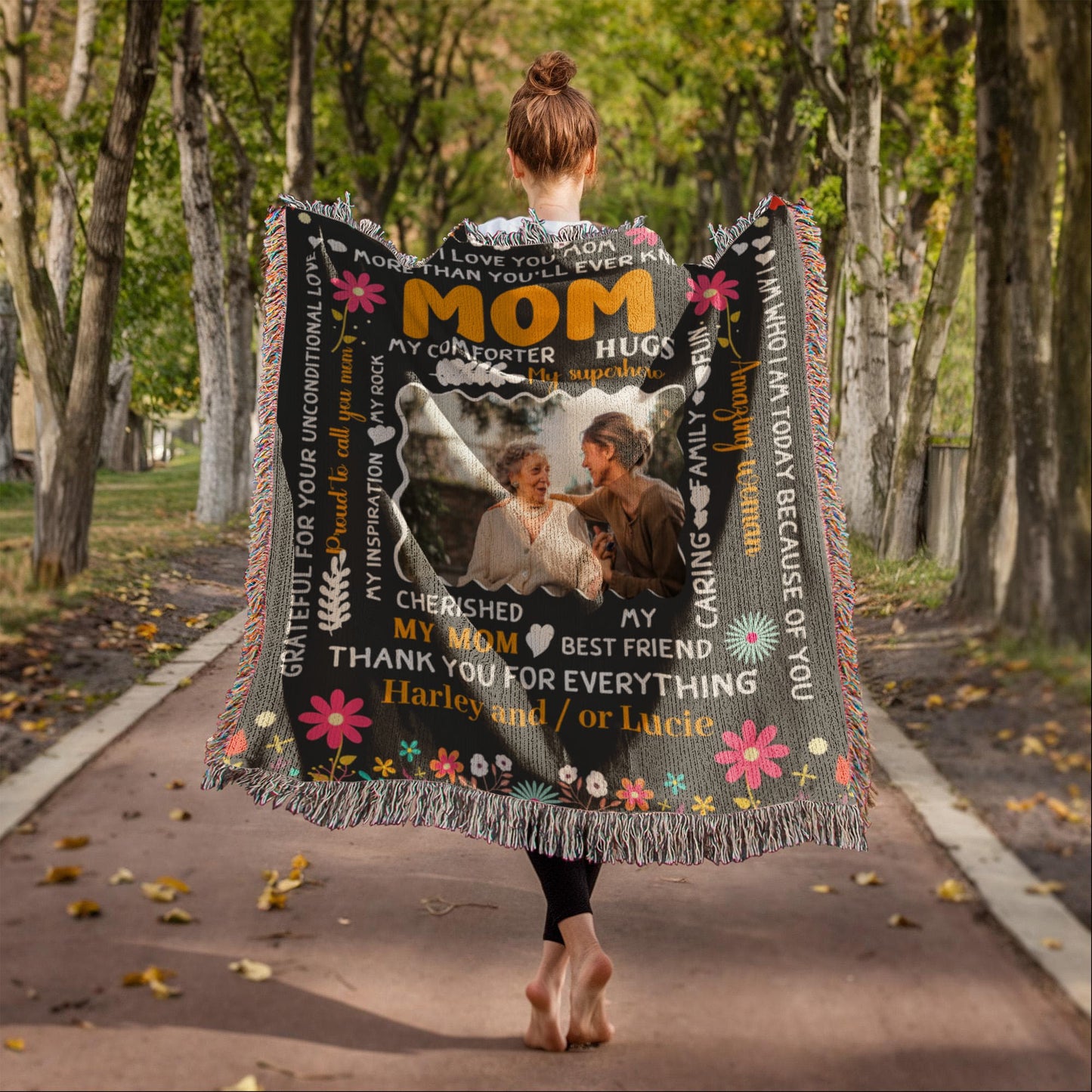 A Custom Mom Fleece Blanket
