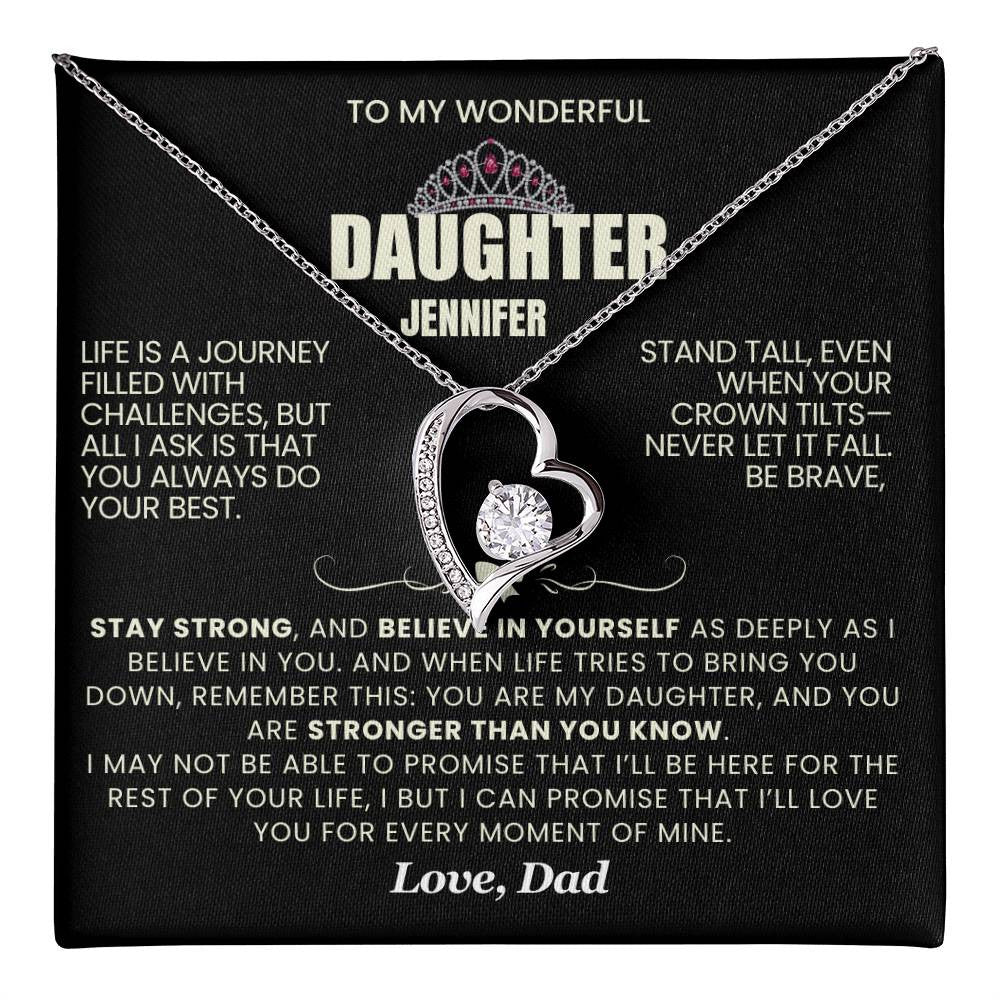 Forever Love Necklace with On Demand Message Card