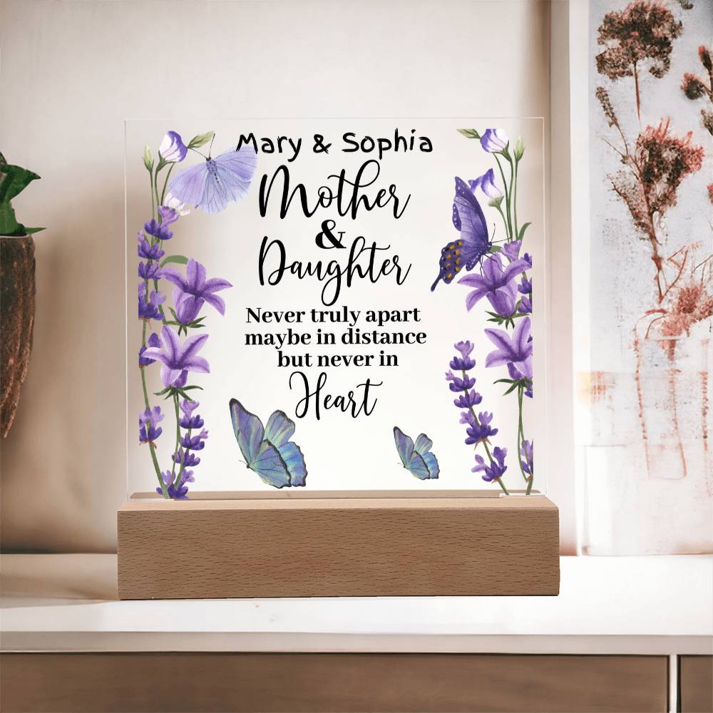 A Daughter's and Mom's Love Bond Acrylic Plaque