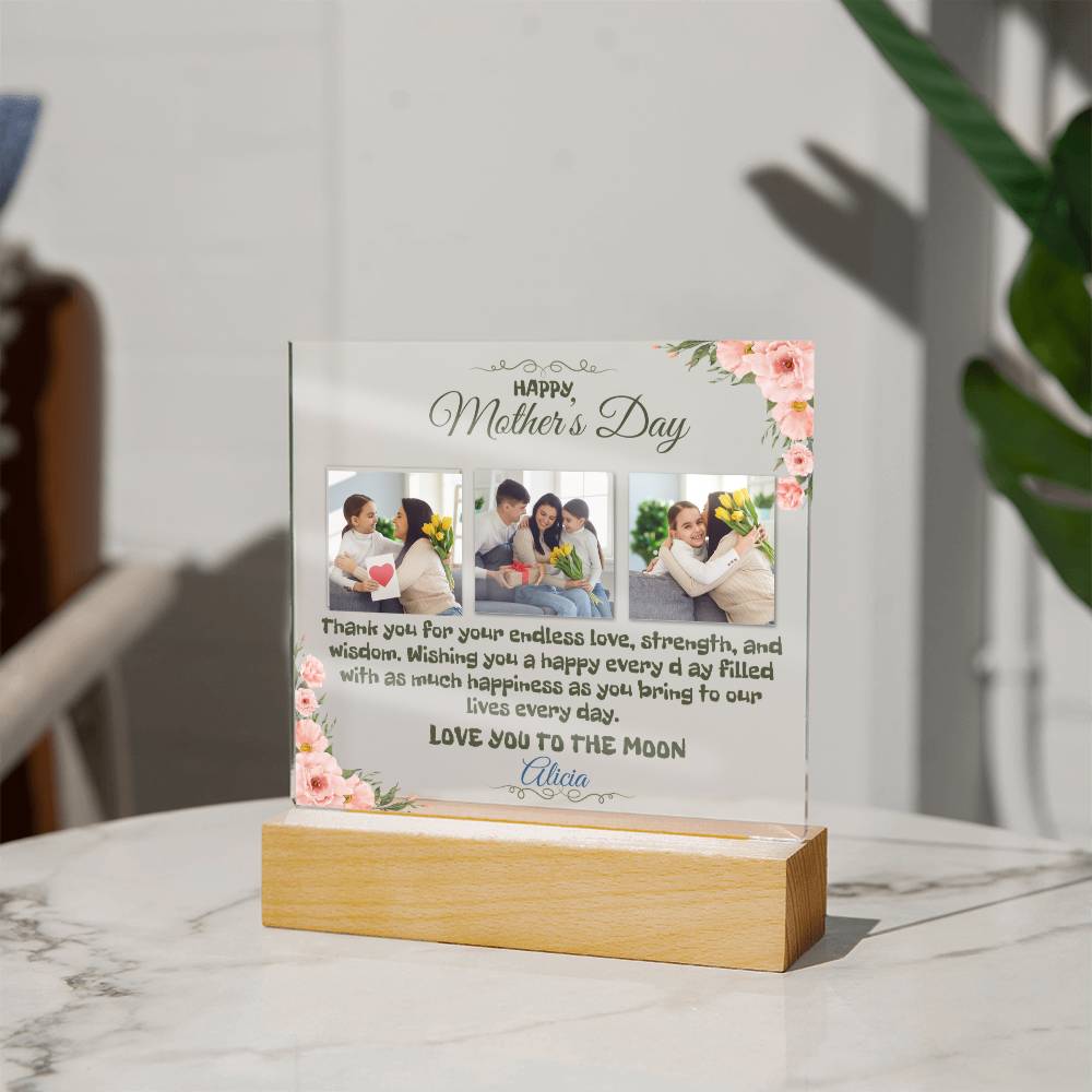 Mother's Day Acrylic Costom Plaque