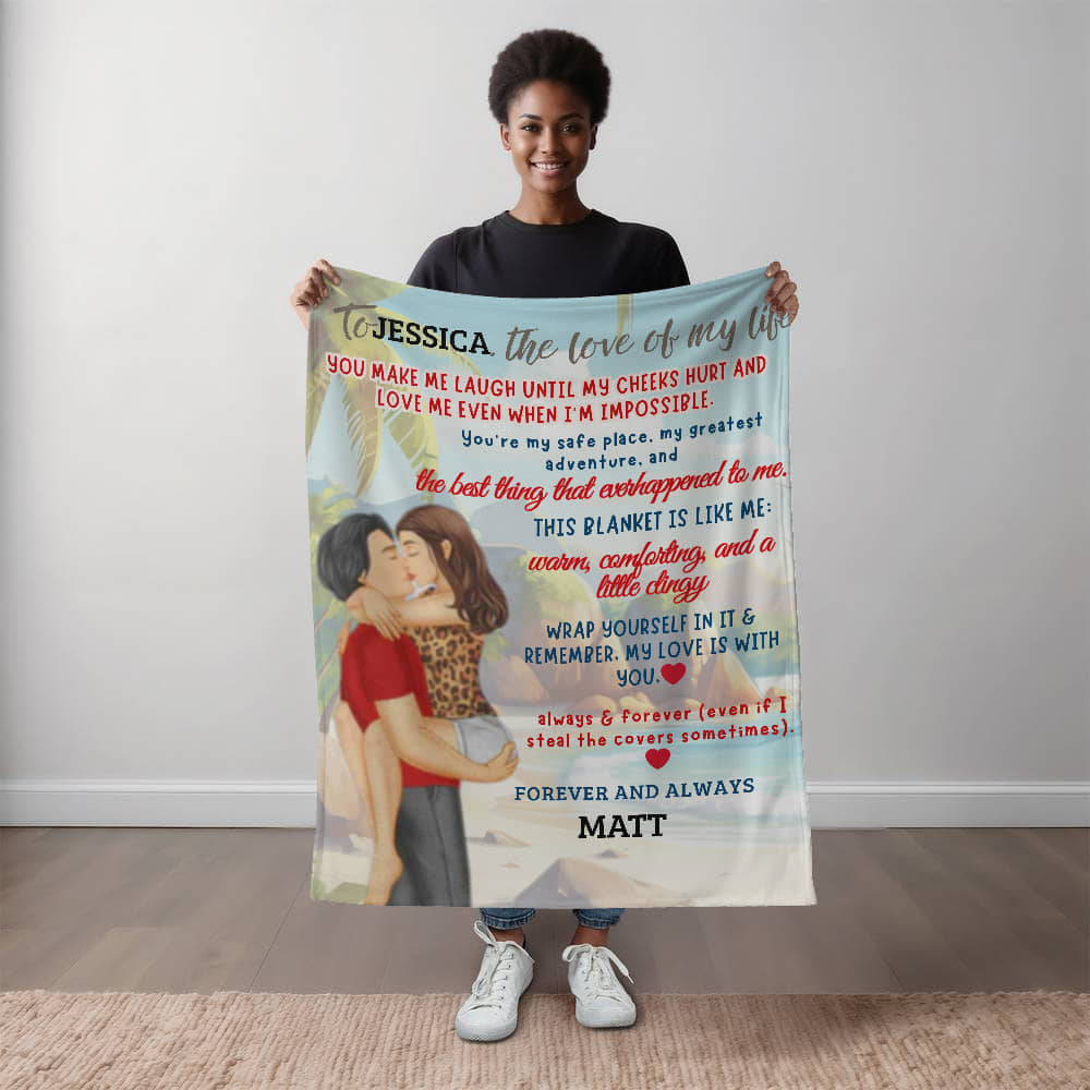 A Love Letter from Mexico to my Wife, Partner or Girlfriend, a Sherpa, Fleece or Woven Blanket