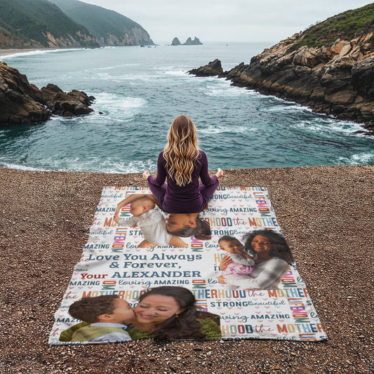 I love You Mom, a Fleece Blanket for Mom