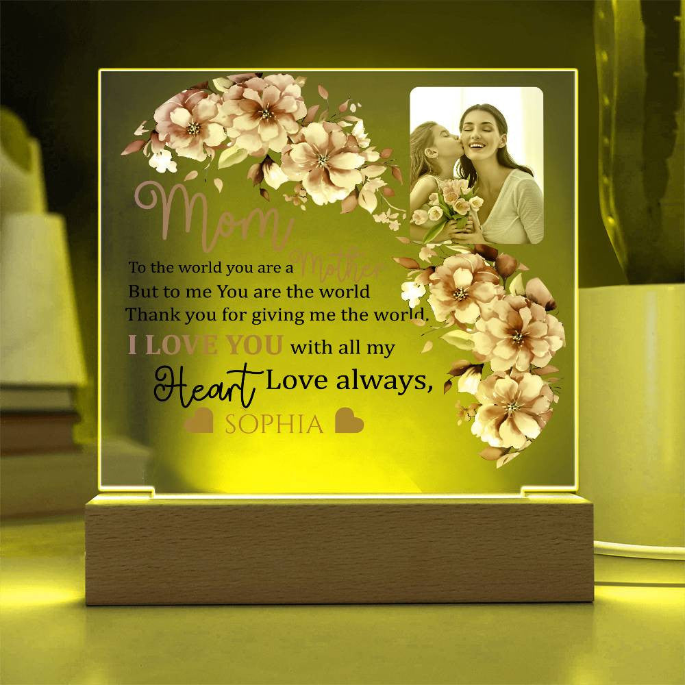 Personalized Mom and Daughter Acrylic Plaque