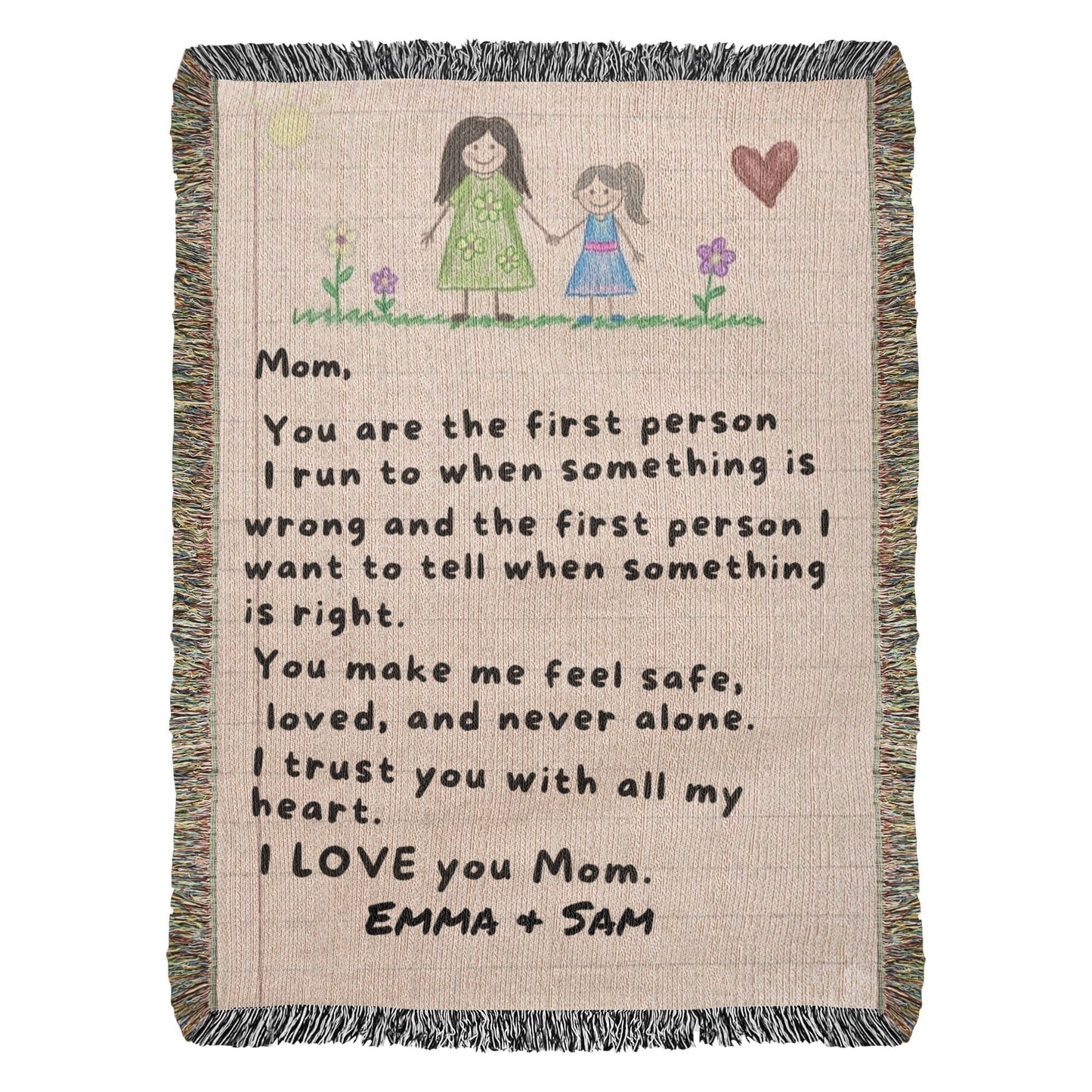 Artwork Heirloom Woven Blanket (Portrait)