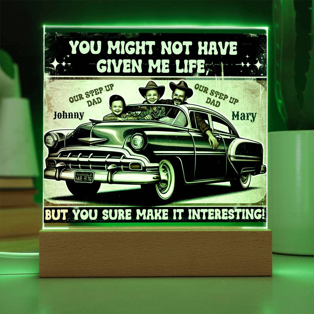 Custom Acrylic Plaque for s Step Dad