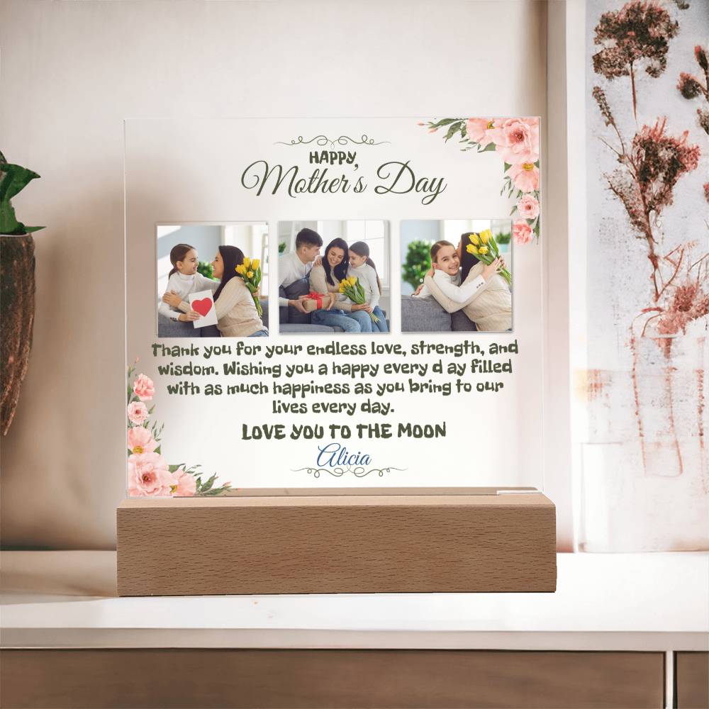 Mother's Day Acrylic Costom Plaque