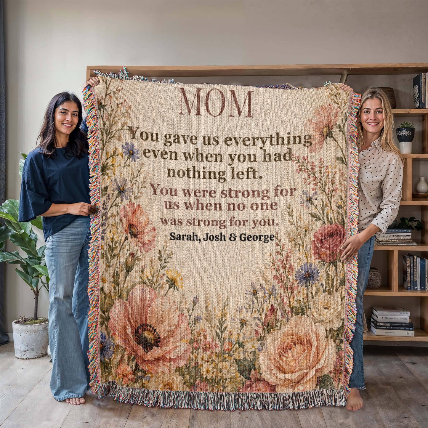 Mom Blanket – “You Gave Us Everything” | Premium Woven Heirloom Throw 1
