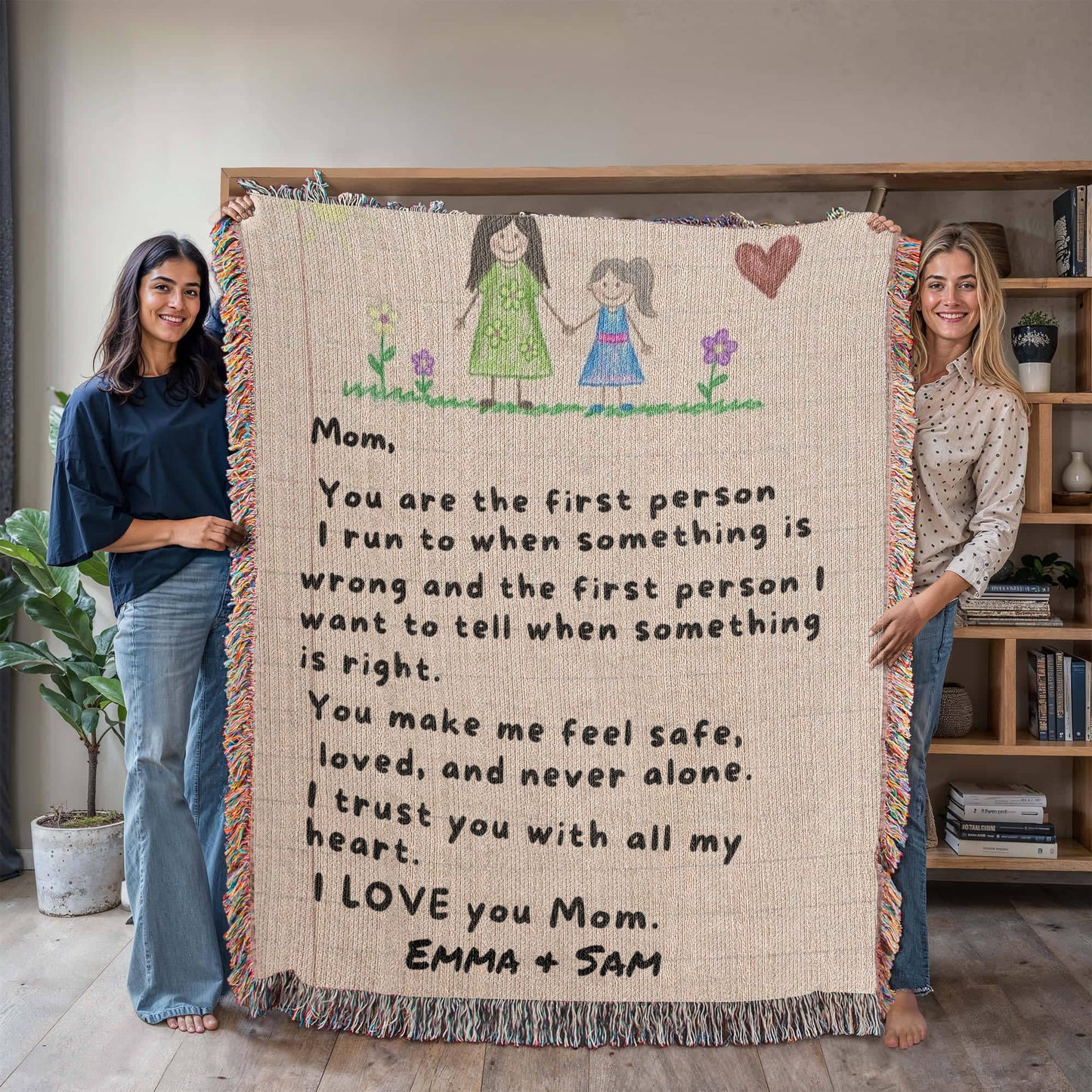 Artwork Heirloom Woven Blanket (Portrait)