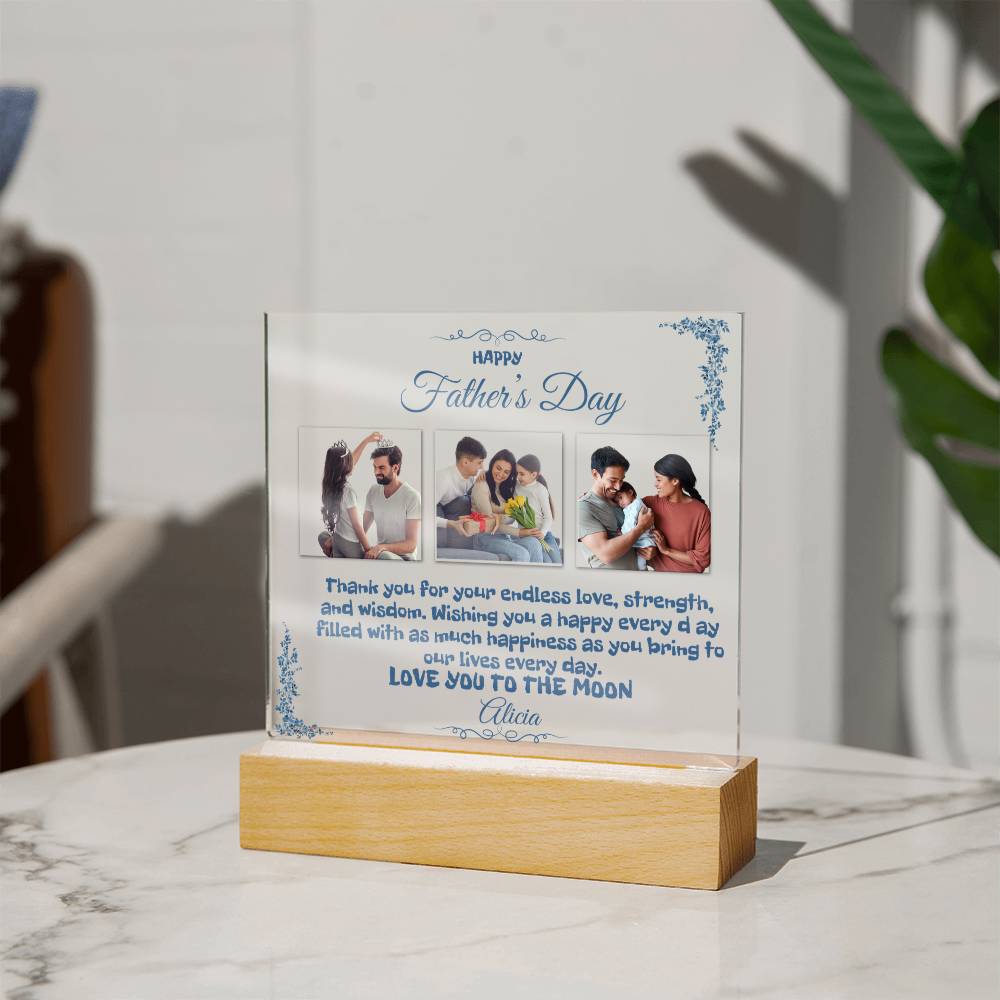 A Custom Father's Day Acrylic Plaque