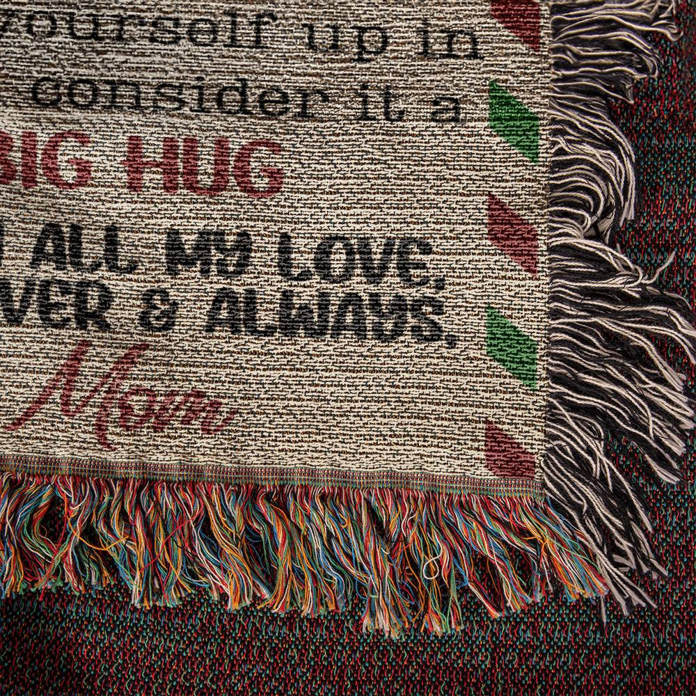 2. Custom Photo Daughter Heirloom Woven, Sherpa or Fleece Blanket Letter from Mom Storm 2