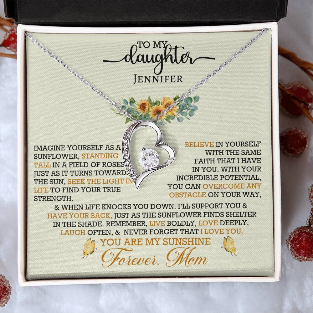 Forever Love Necklace with On Demand Message Card