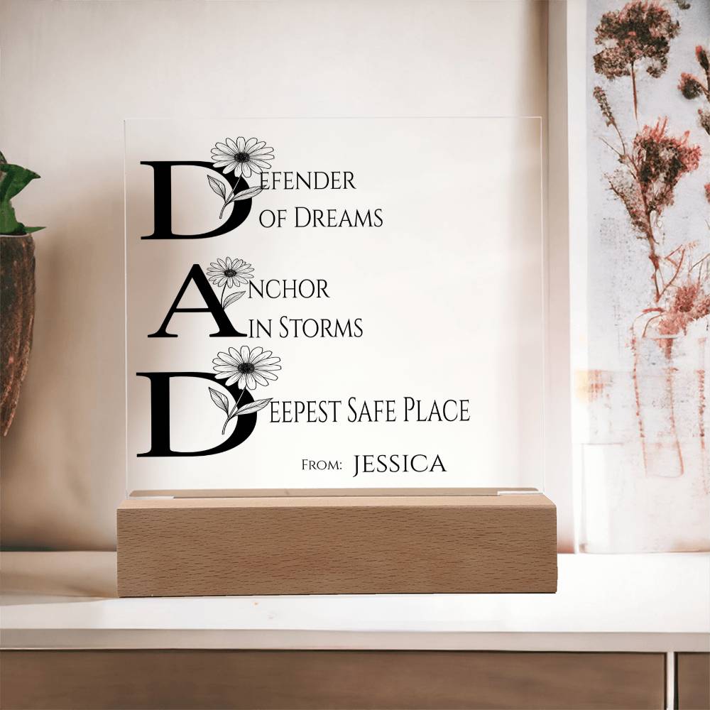 A Love Acrylic Plaque for Dad