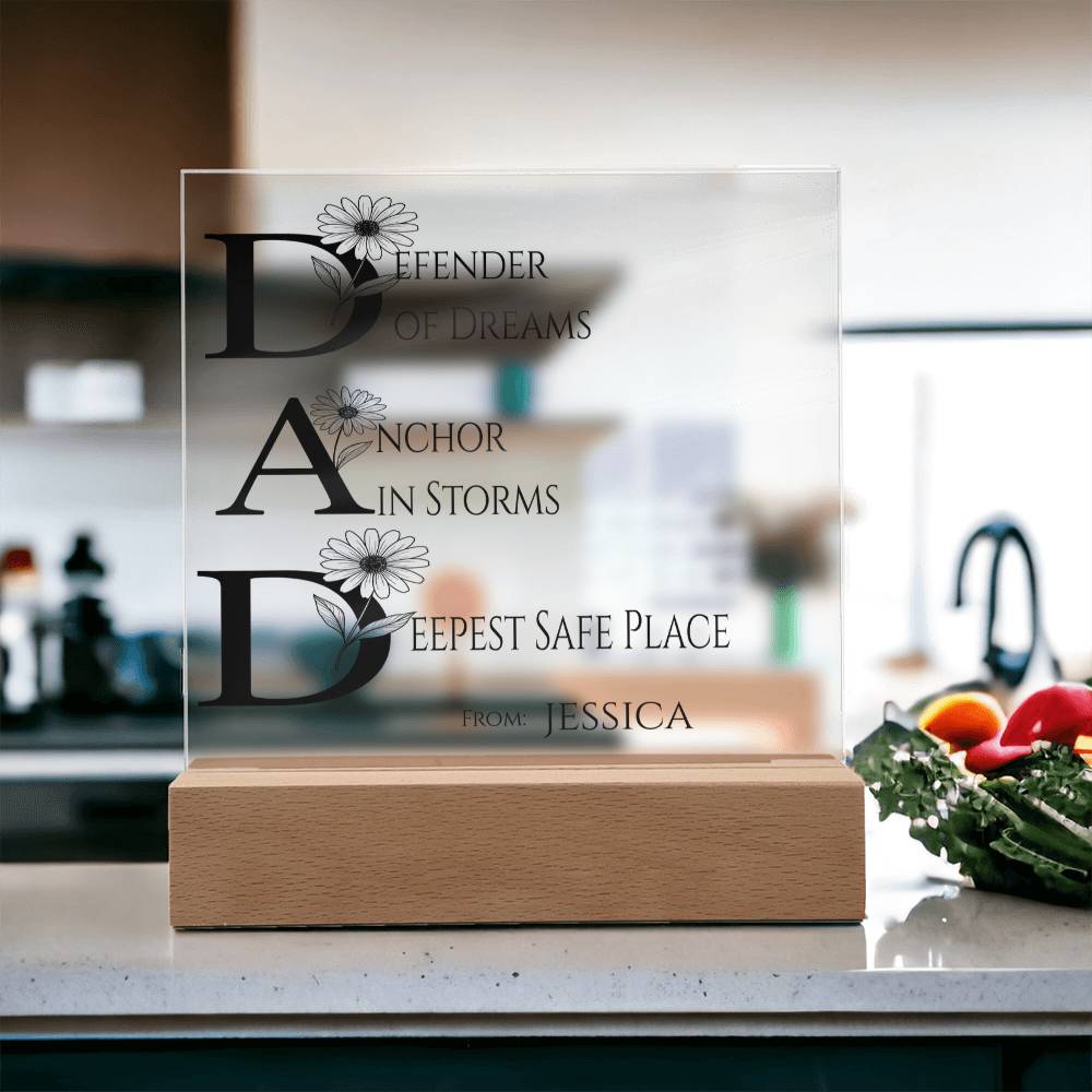 A Love Acrylic Plaque for Dad