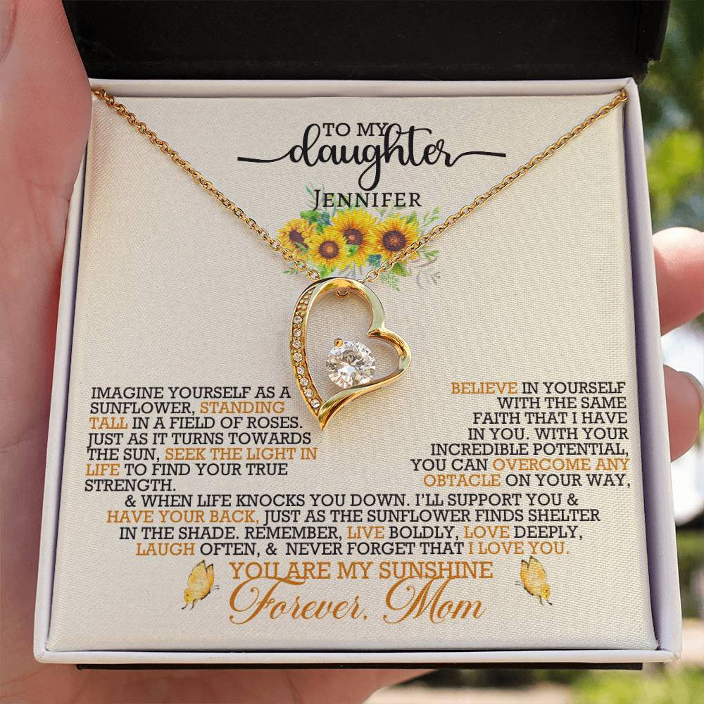 Forever Love Necklace with On Demand Message Card